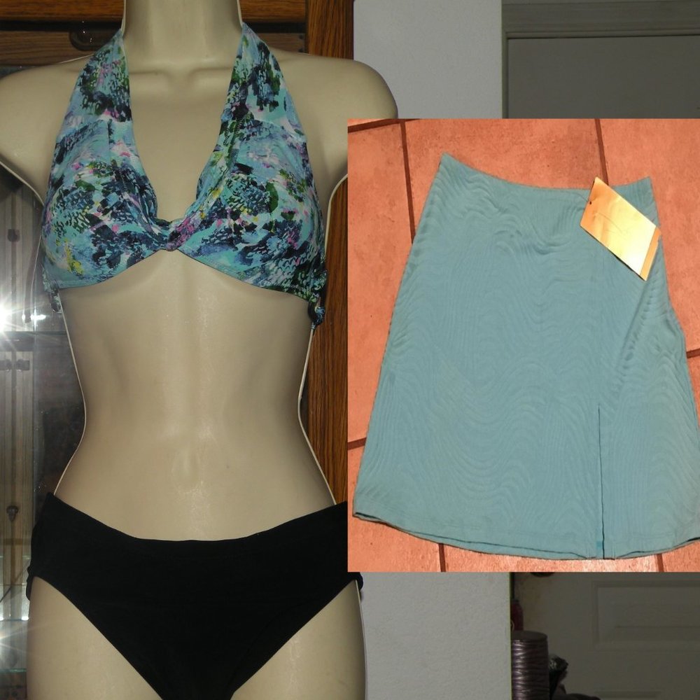 NWT $166 Bikini Swim Suit & Cover Up PROFILE by GOTTEX S 6